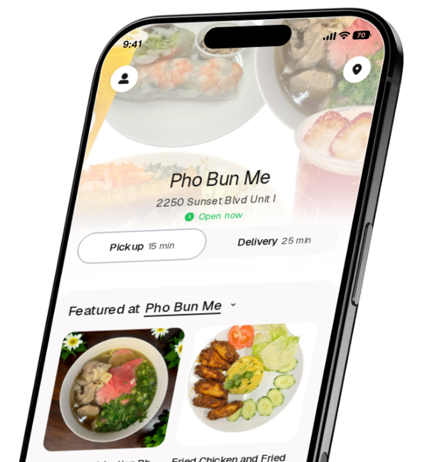 Pho Bun Me app preview