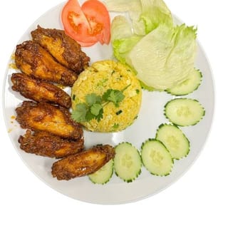 Fried Chicken and Fried Rice - Cơm Chiên Cảnh Gà