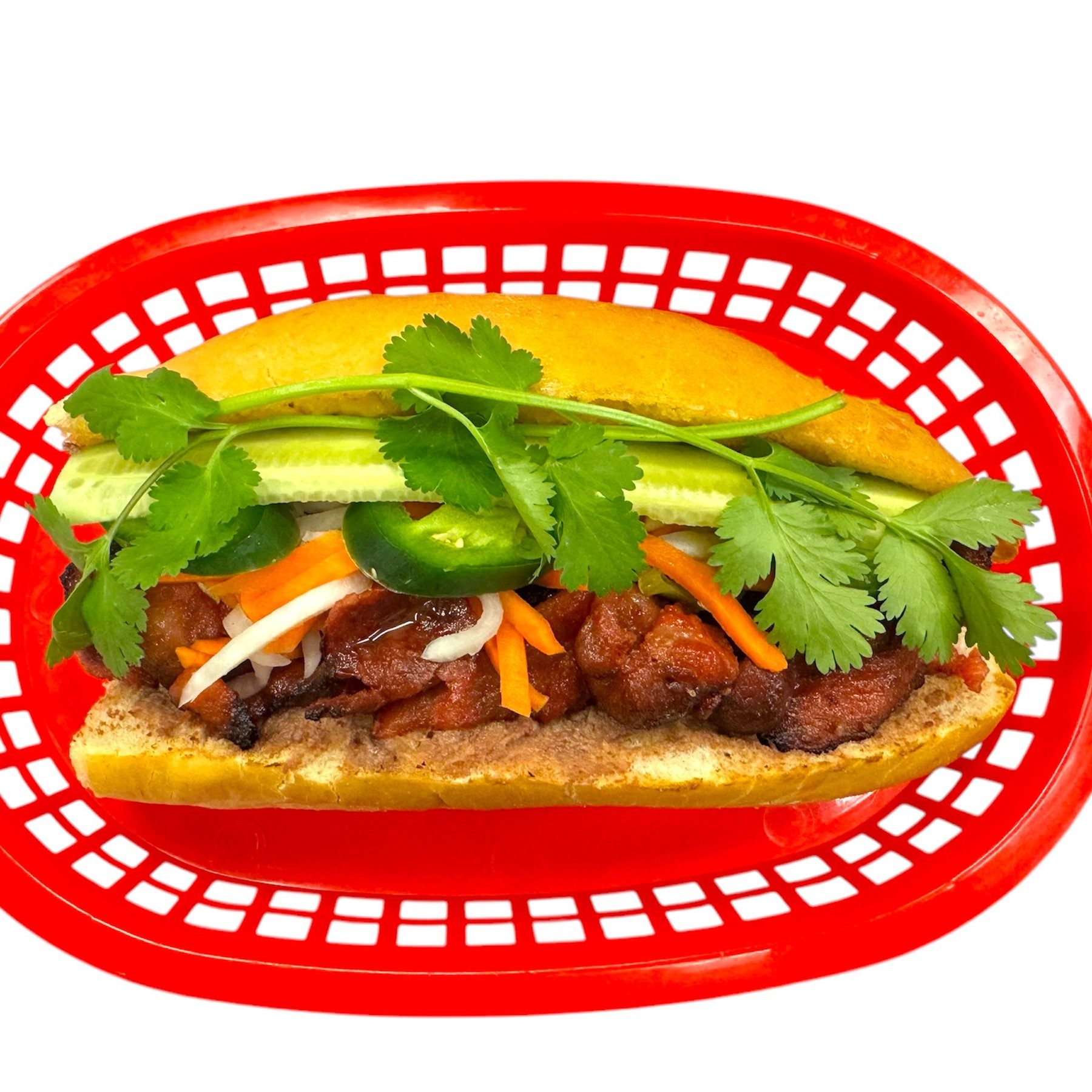 BM4. Grilled Pork Bánh Mĩ - Bánh Mì Heo Nướng.
