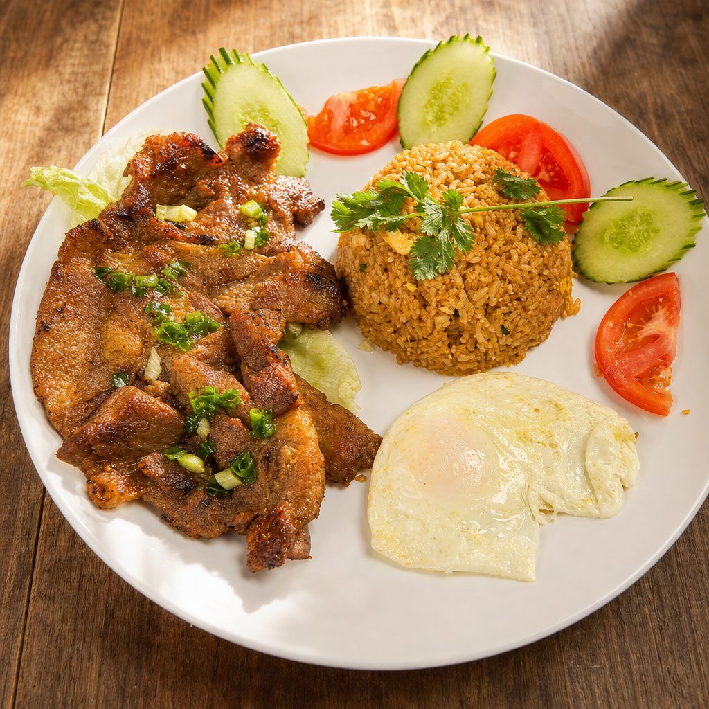 C2. Grilled Pork Rice Platter - Com Thit Nuong.