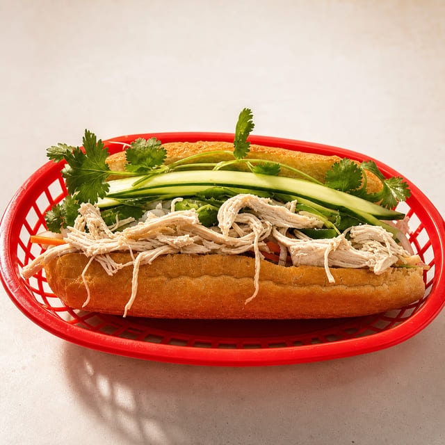 BM3. Chicken Bánh Mì - Bánh Mì Gà Xé.